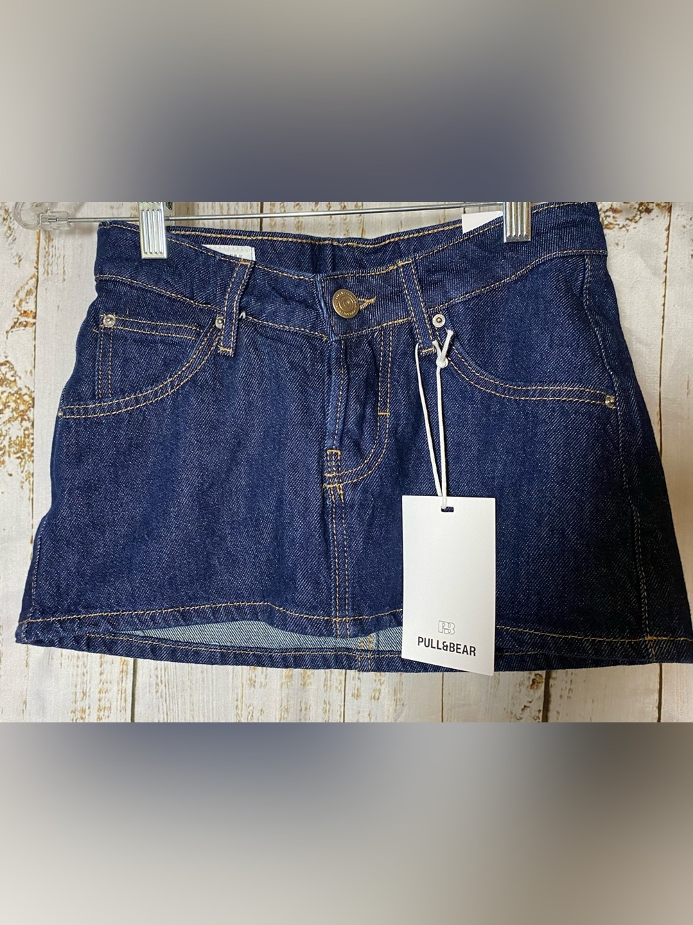 Pull&Bear Denim Mini Skort
